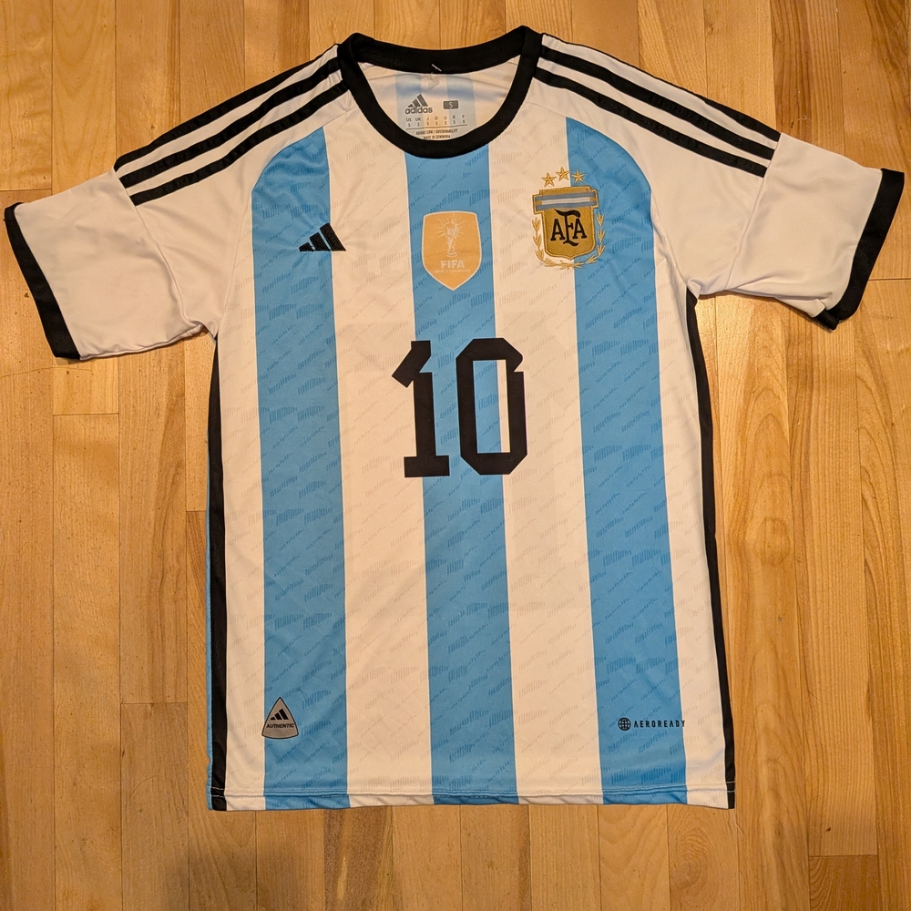 adidas Argentina Blue White Messi #10 Jersey